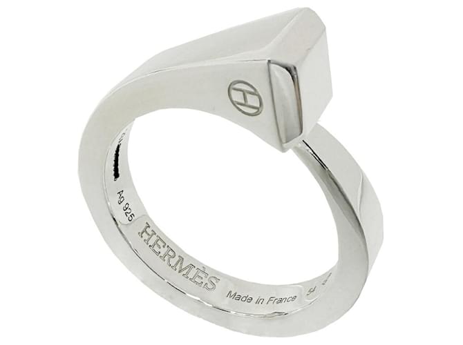 Ring Hermès Anillo Forge PM Hermes Clade en Plata 925  ref.1462131