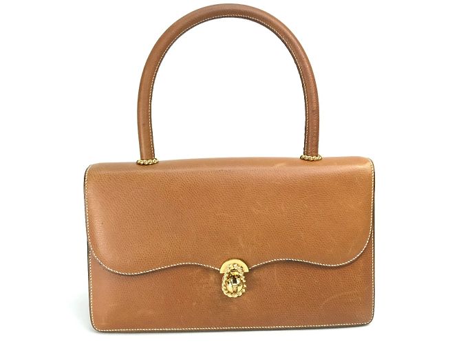 Hermès Braune Lederhandtasche von Hermes