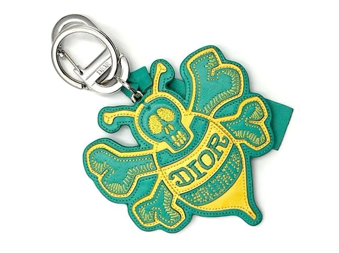 Christian Dior Dior x Shawn Men's Key Holder Ring Charm Green  ref.1462222