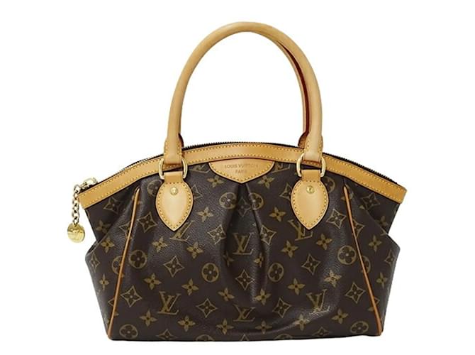 Sac à main Louis Vuitton Monogram Tivoli PM Cuir vernis Marron Monogramme  ref.1462240