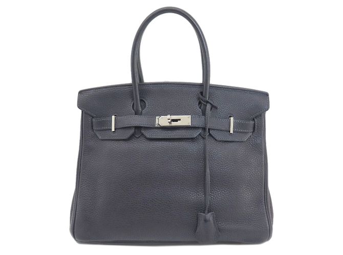 Hermès Borsa tote Hermes Birkin 30 Navy Blu navy