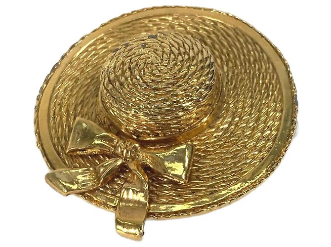 Vintage Gold Brosche von Chanel Golden