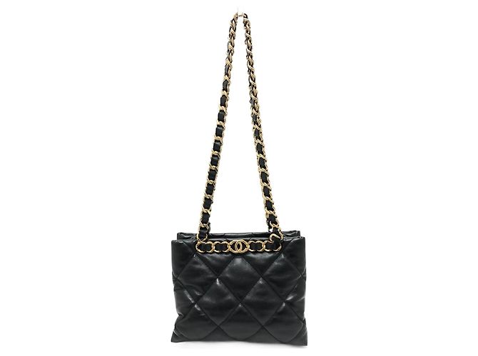 Bolsa de ombro com corrente CC AS3502 da Chanel Preto
