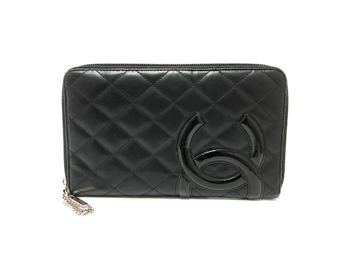 Portefeuille long Chanel A26710 Ligne Cambon Cuir Noir  ref.1462300