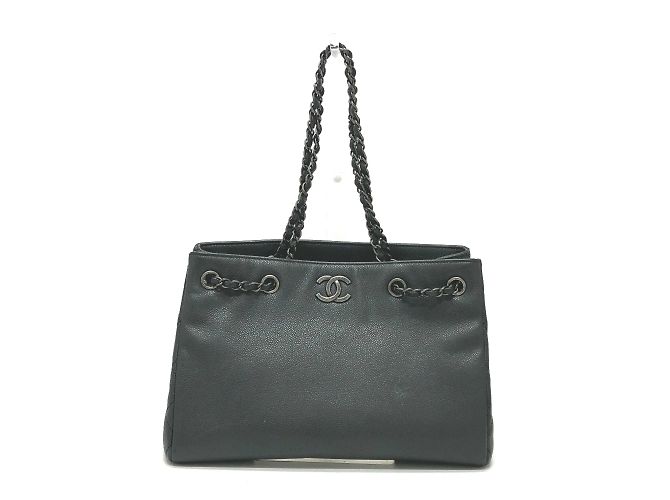 Bolsa de Ombro Chanel CC Mark Chain Preto
