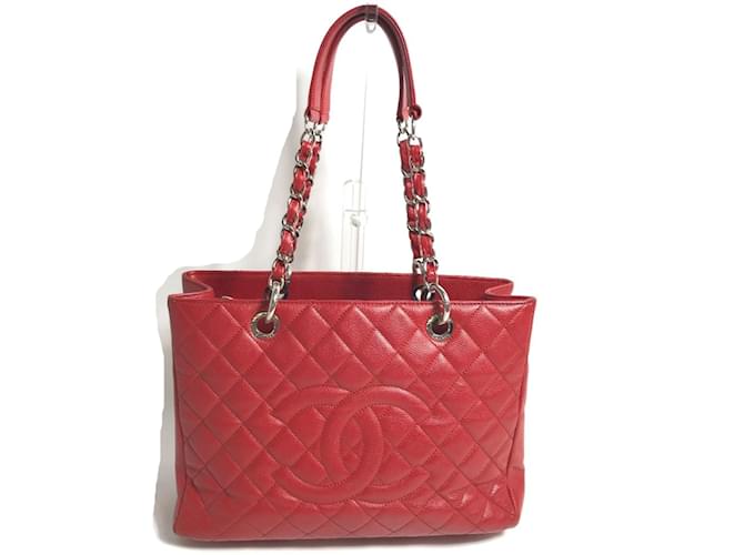 Chanel A50995 Red Leather Tote Bag  ref.1462325