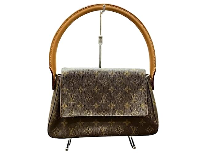 Sac à main Louis Vuitton Monogram Looping M51147 Cuir vernis Marron  ref.1462456