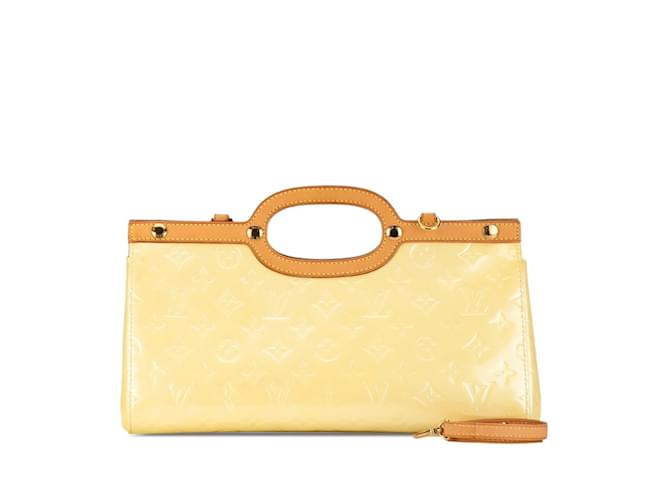 Bolsa Louis Vuitton Monogram Vernis Roxbury Drive Branco Couro envernizado  ref.1462486