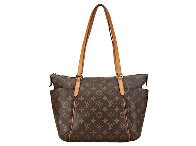 Sac à main tote Louis Vuitton Monogram Totally PM Cuir Plastique Marron  ref.1462489