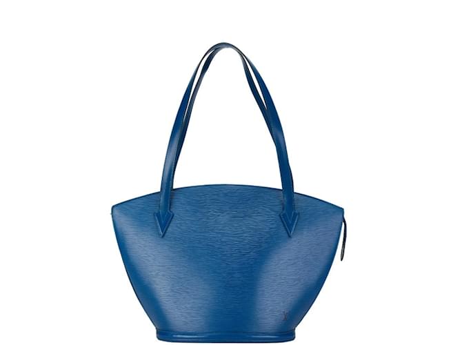 Sac à main Epi Saint Jacques de Louis Vuitton Cuir Bleu  ref.1462499