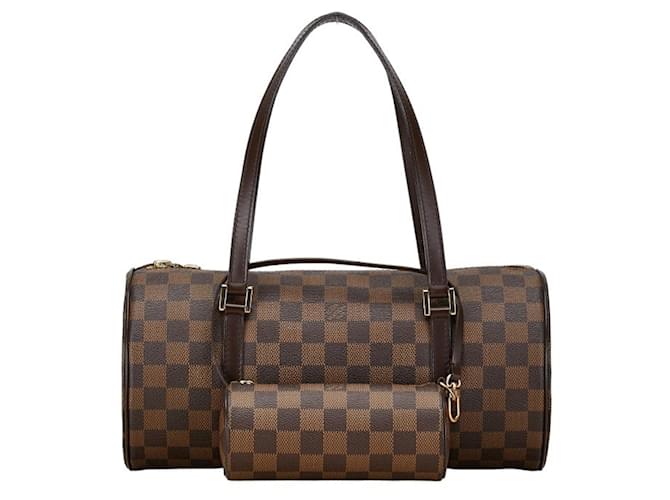 Louis Vuitton Damier Papillon 30 Handbag Brown Damier ebene Leather Plastic  ref.1462502