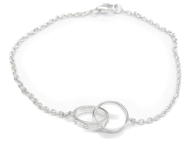 Cartier Baby Love Charm Bracelet Silvery White gold  ref.1462698