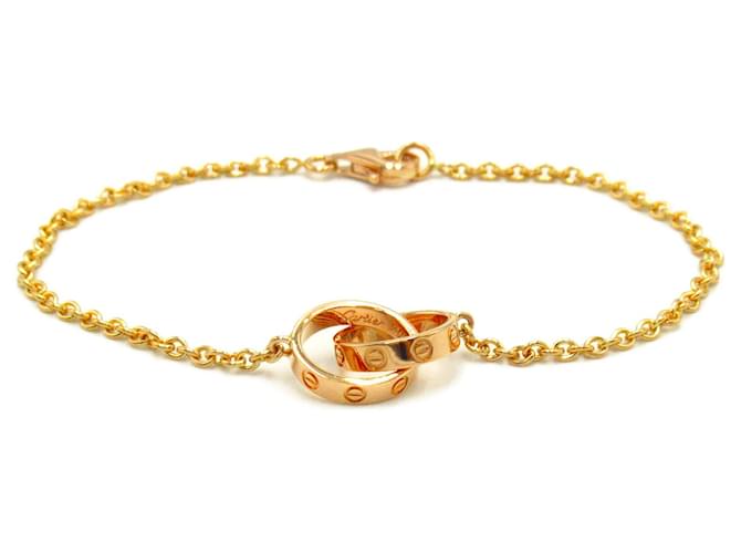 Cartier Baby Love Charm Bracelet Golden Pink gold  ref.1462721