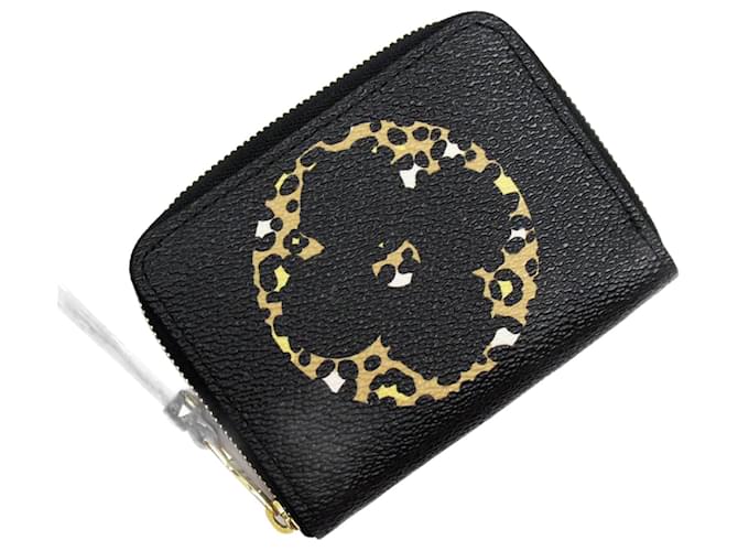 Louis Vuitton Monogram Jungle Zippy Coin Purse Brown Black White Cloth  ref.1462747