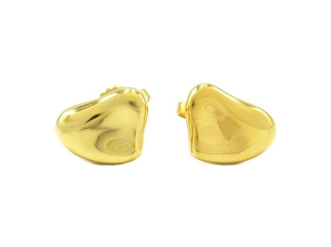 Mini Heartful Gold Ohrstecker von Elsa Peretti von Tiffany & Co. Golden Gelbes Gold  ref.1462842