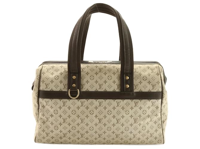 Bolsa Louis Vuitton Monogram Josephine GM Caqui Couro Lona  ref.1462854