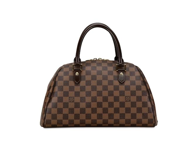 Louis Vuitton Damier Rivera MM Handbag Brown Damier ebene Leather Plastic  ref.1462921