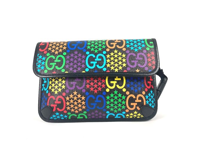 Gucci 598113 Multicolore Black Cross Shoulder Bag