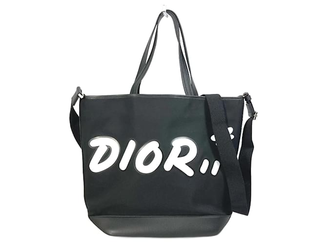 Christian Dior Dior Homme KAWS Collaboration Tote Bag Black  ref.1463074