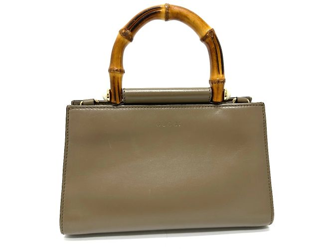 Borsa in pelle marrone Gucci