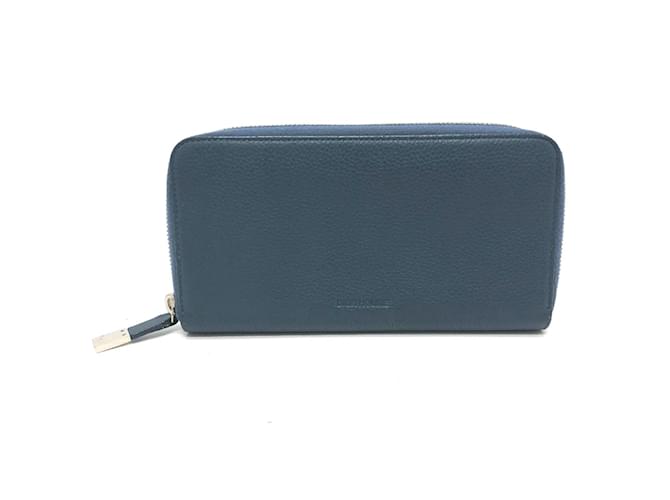 Christian Dior Dior Homme Navy Leather Long Wallet Navy blue  ref.1463187