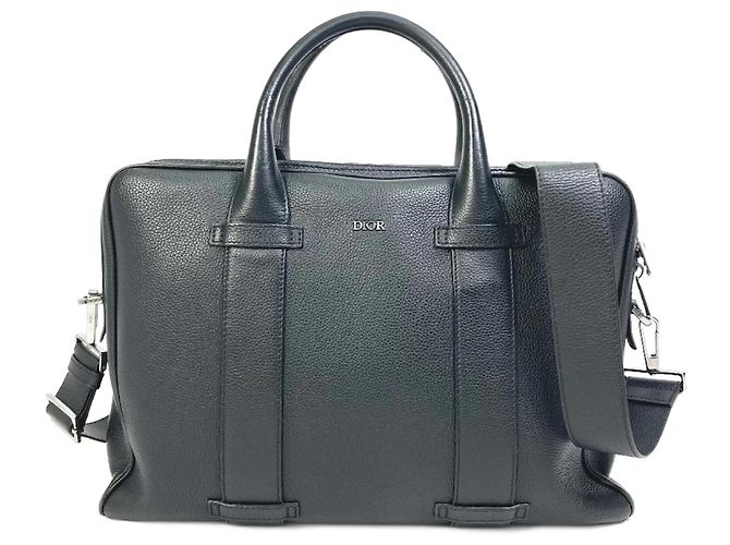 Christian Dior Borsa in pelle nera Dior Homme Nero