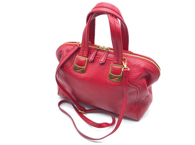 Borsa Duffle Mini Fendi 8BL114 Rosso