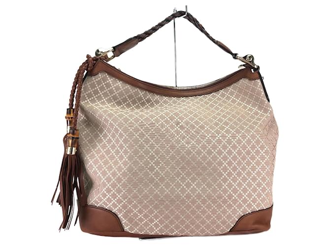 Gucci 282338 Diamante Shoulder Bag Beige  ref.1463241