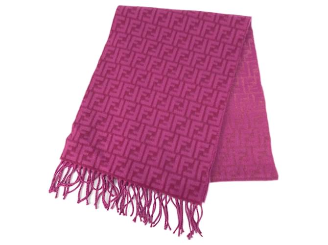 Fendi FXT416 Fringe Scarf in Pink ref.1463286 - Joli Closet