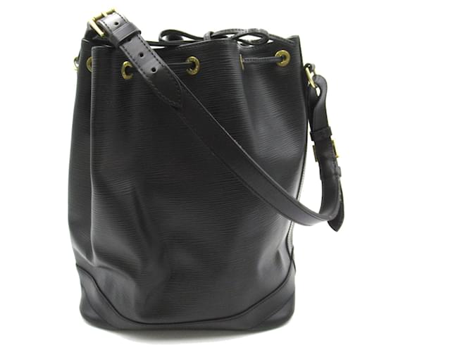 Bolso de hombro Louis Vuitton Noe de cuero Epi negro  ref.1463314