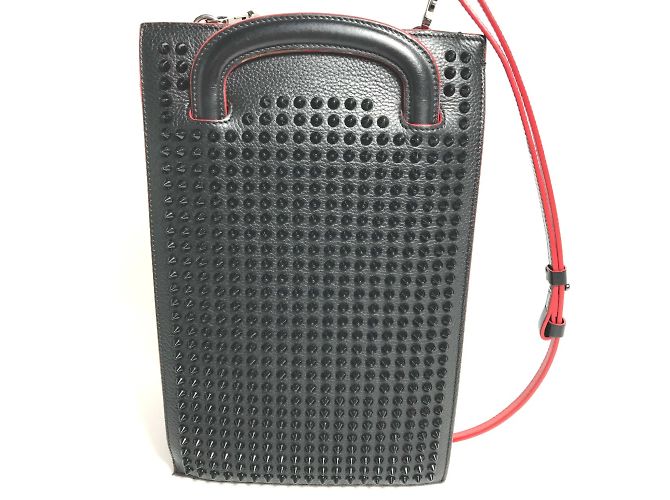 Christian Louboutin Black Leather Shoulder Bag