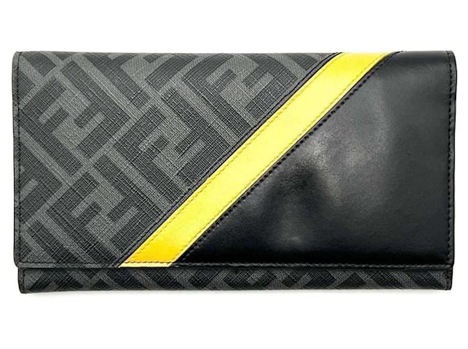 Portafoglio bifold da uomo Fendi Nero Pelle ref.1463395 Joli Closet