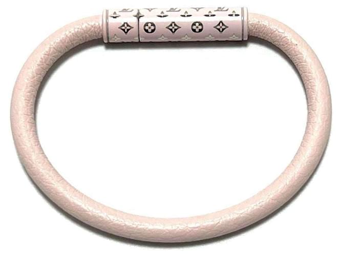 Bracelet charm pour femmes Louis Vuitton Cuir Rose  ref.1463397