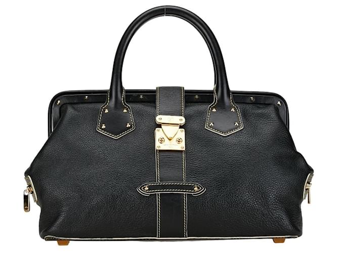 Louis Vuitton Suhali Angénieux PM Handbag Black Leather  ref.1463492