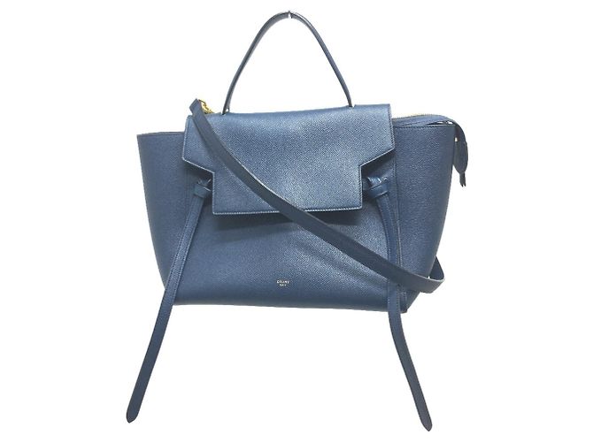 Céline Borsa in pelle navy Celine Blu navy