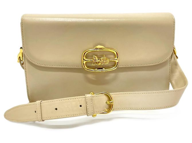 Céline Celine Beiger Leder Schultertasche