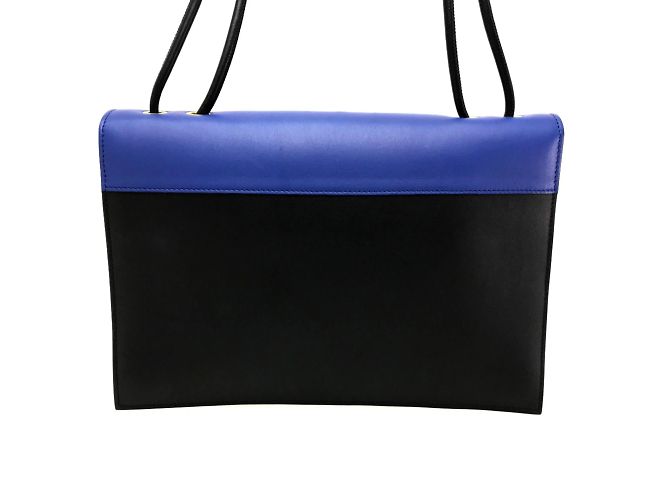 Céline Clutch in pelle blu Celine