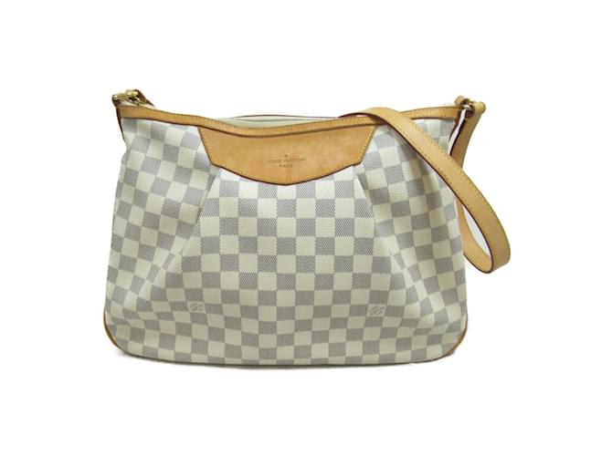 Louis Vuitton Siracusa MM Shoulder Bag Beige  ref.1463612