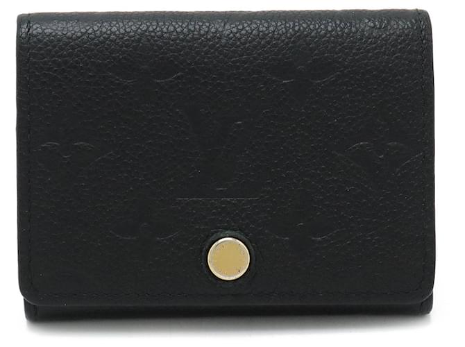 Louis Vuitton Monogram Empreinte Card Case Black Leather  ref.1463674