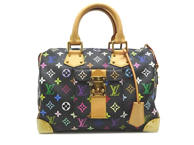 Louis Vuitton Speedy 30 Women's Boston Bag Black Multiple colors Cloth  ref.1463718