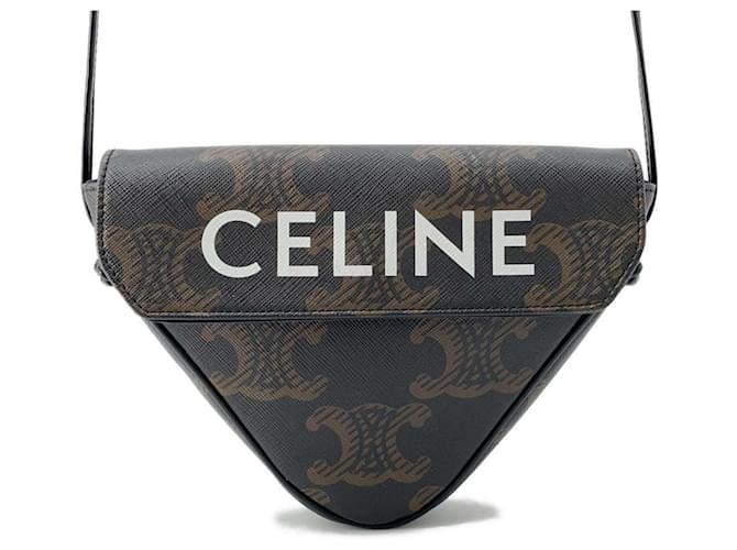 Céline Celine Brown PVC Shoulder Bag Plastic  ref.1463804