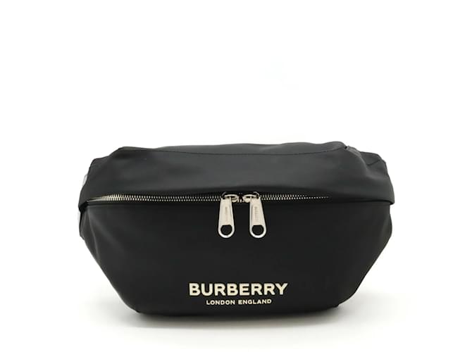 Burberry Sonny Body Bag Black Leather Nylon  ref.1463992