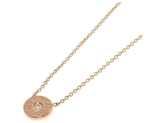 Tiffany & Co Collana in diamante Tiffany 1837 Circle 1P Oro rosa  ref.1464031