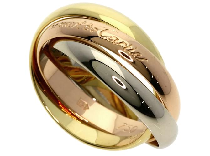 Anillo Trinity de Cartier Oro blanco Oro amarillo Oro rosa  ref.1464190