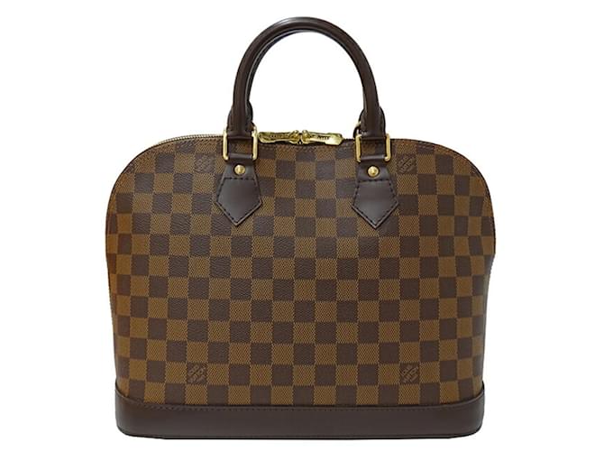 Borsa a mano Damier Alma Louis Vuitton Marrone Damier ebene Tela  ref.1464236