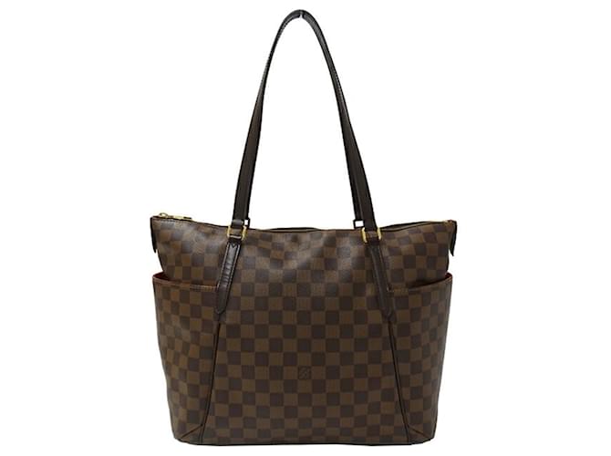 Bolsa tote feminina Damier Louis Vuitton Marrom Damier ebene Lona  ref.1464240