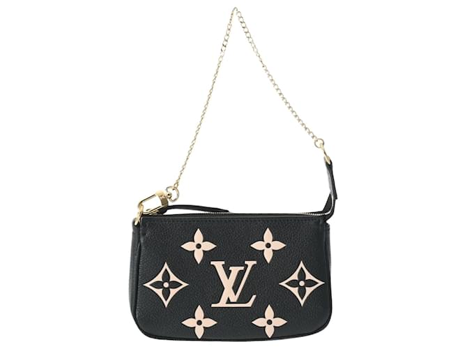 Pochette Accessoires Monogram Empreinte Louis Vuitton Preto Couro  ref.1464254