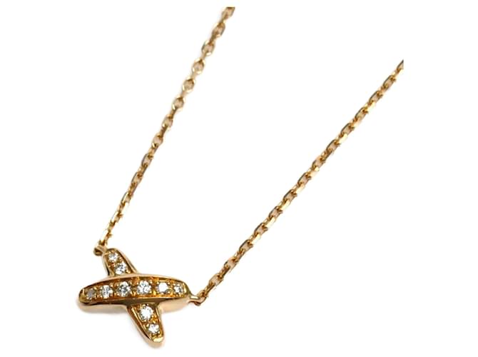 Chaumet K18PG Pink Gold Jeux de Liens Necklace Golden  ref.1464291