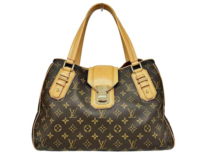 Sac fourre-tout Monogram Louis Vuitton Cuir vernis Marron Monogramme  ref.1464343