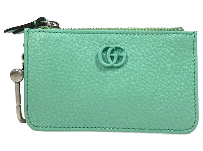 Monedero verde Gucci GG Marmont
